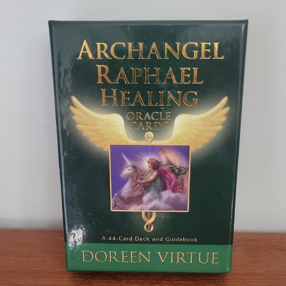 Archangel Raphael Healing Oracle Cards Boxed Set With Guidebook  Bin7
